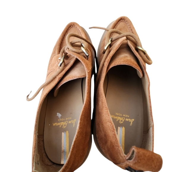 Sam Edelman Monna lace-up lug sole loafers in Frontier Brown suede. Size 9 Men's - Picture 6 of 11